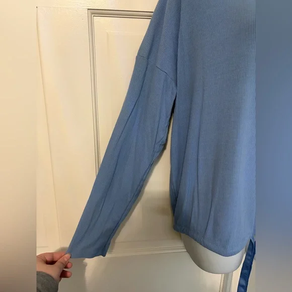 Stars Above Light Blue Long Sleeve Top - Picture 2 of 4